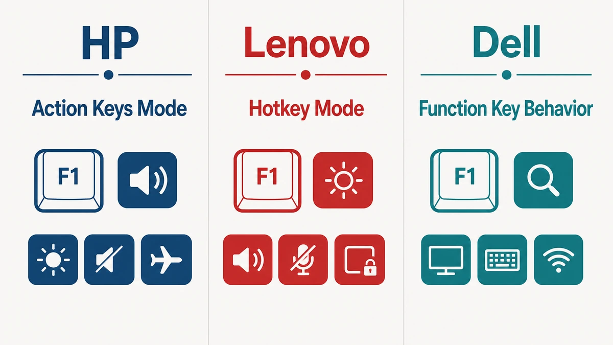 HP-Lenovo-Dell-기능키-설정-이름